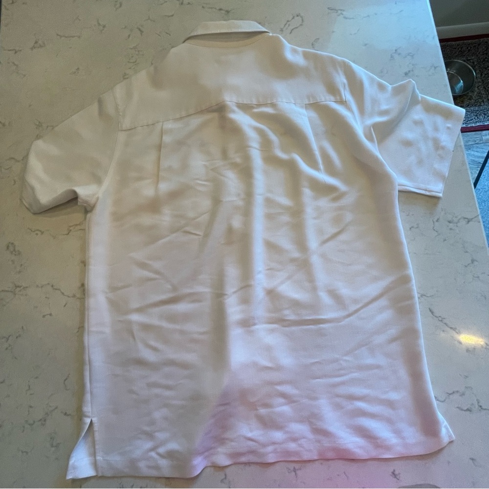 Hook & Tackle White Shirt. Item # 11023 Fishing Shirt - Picture 3 of 3